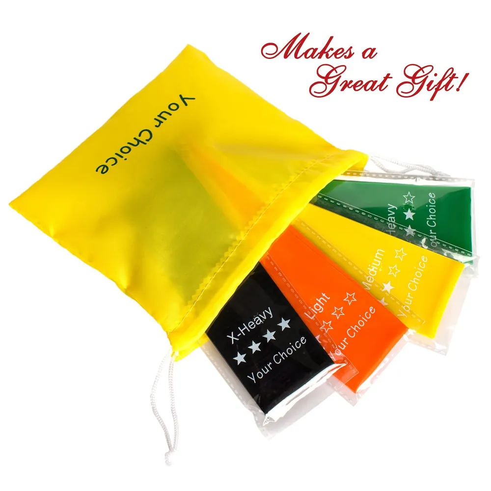Your Choice Loop Resistance Bands 11.8x2inch, Set of 4