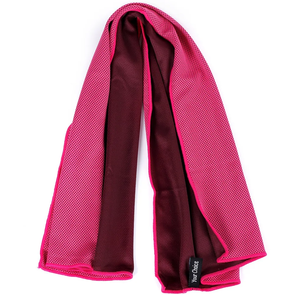 Instant Cooling Sports Towel Blue Rose Red