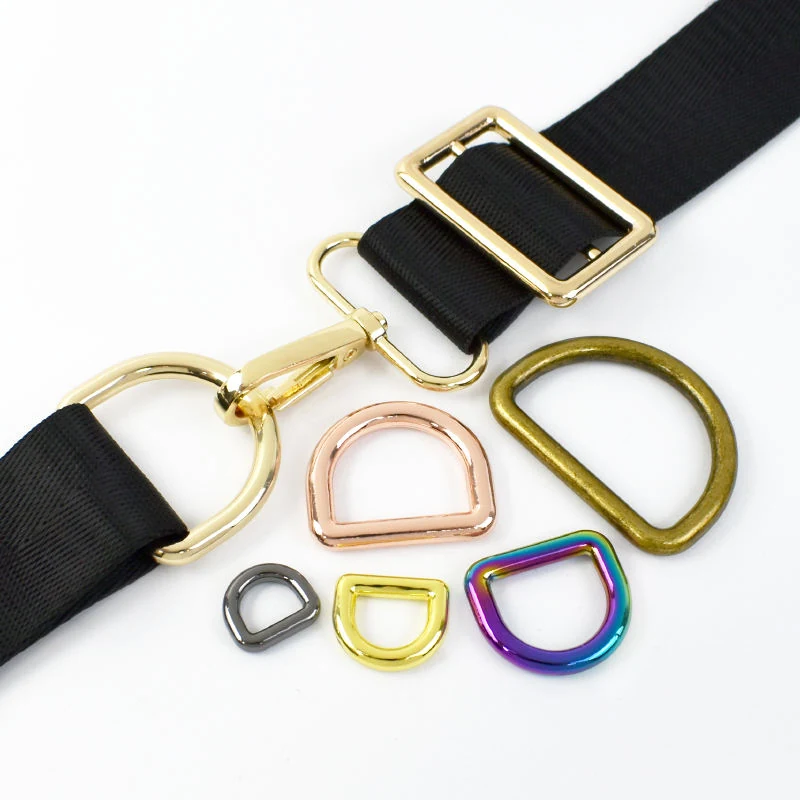3/4 Inch Zinc Alloy Bag D Ring, finish range