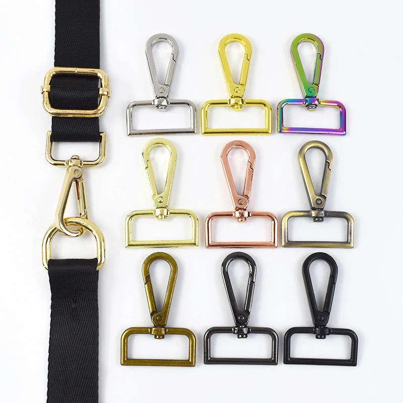38 mm Zinc Alloy Snap Hook for Bags and Key Fobs, shown in the standard finish