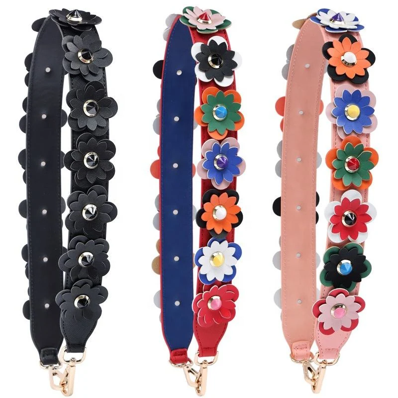 Adjustable Leopard Print Shoulder Bag Strap, shown in the standard finish
