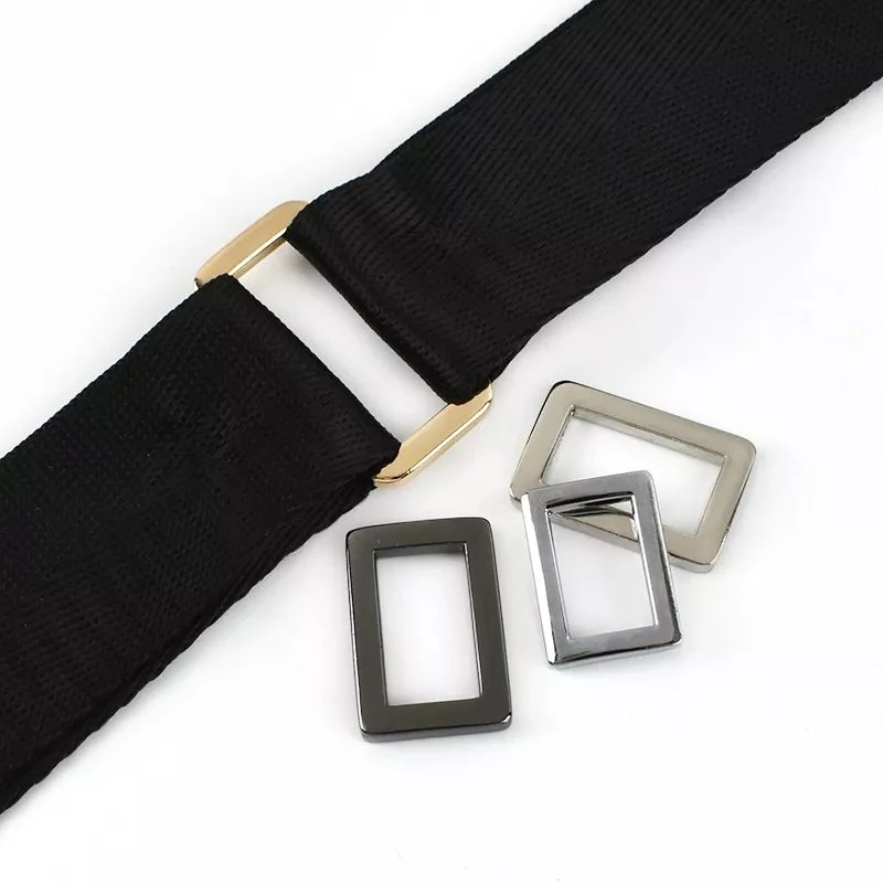 Webbing Strap Alloy Slider and Ring Set, shown in the standard finish