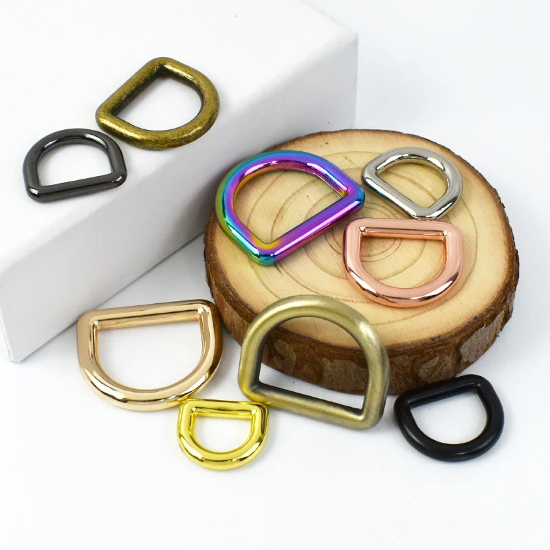 Die Cast Zinc Alloy Bag Strap D Ring, alternative view