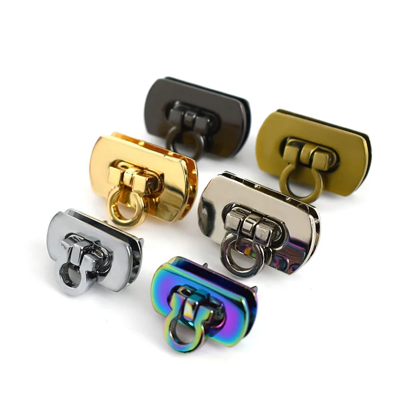 Rectangle Handbag Lock 31 mm by 17 mm, shown in the standard finish