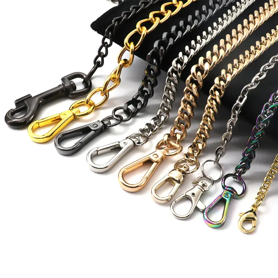 Bag Chain in Zinc Alloy Iron Brass or Aluminium, shown in the standard finish