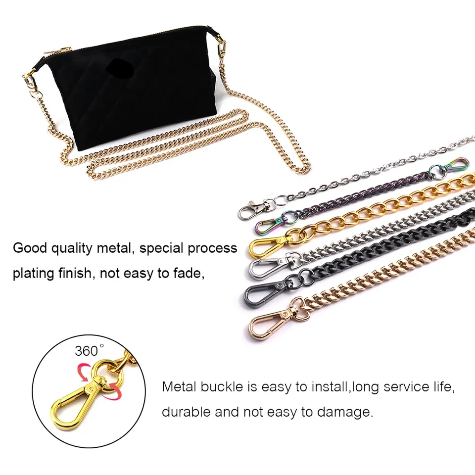 Bag Chain in Zinc Alloy Iron Brass or Aluminium, finish range