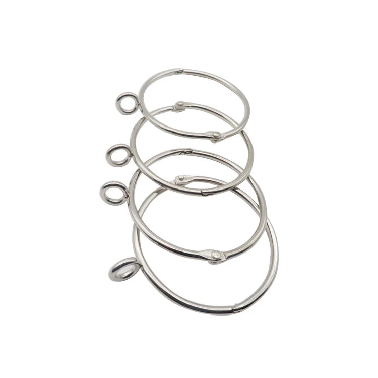 304 Stainless Shower Curtain Rings in 12 Piece Sets, finish range