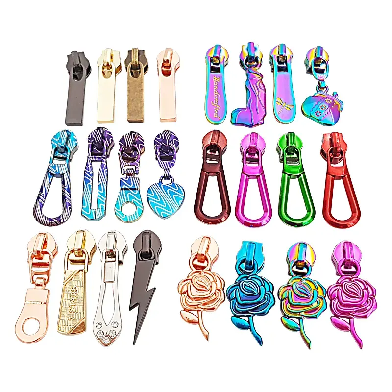 Custom Handbag Zipper Puller, finish range