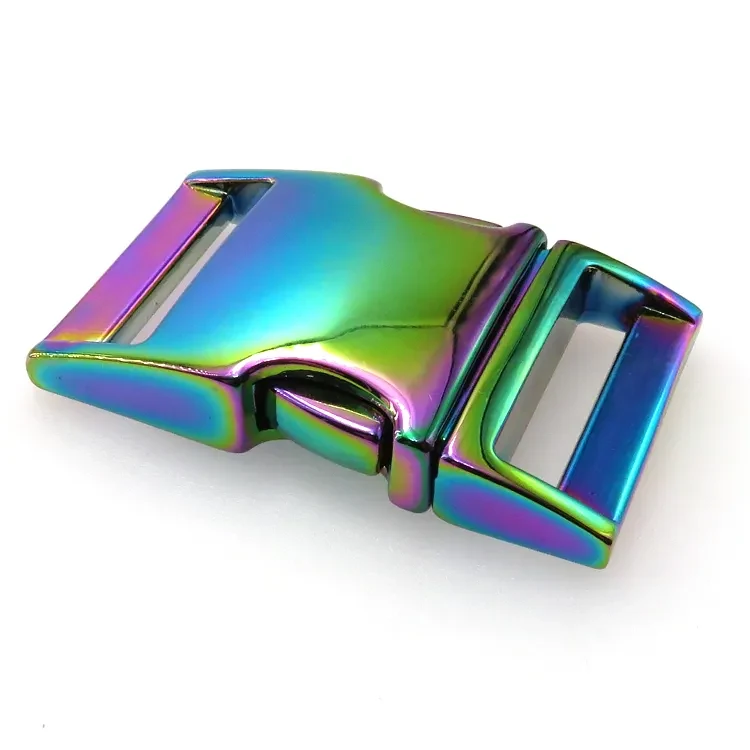 Heavy Duty 1 Inch Rainbow Side Release Buckle, shown in the standard finish