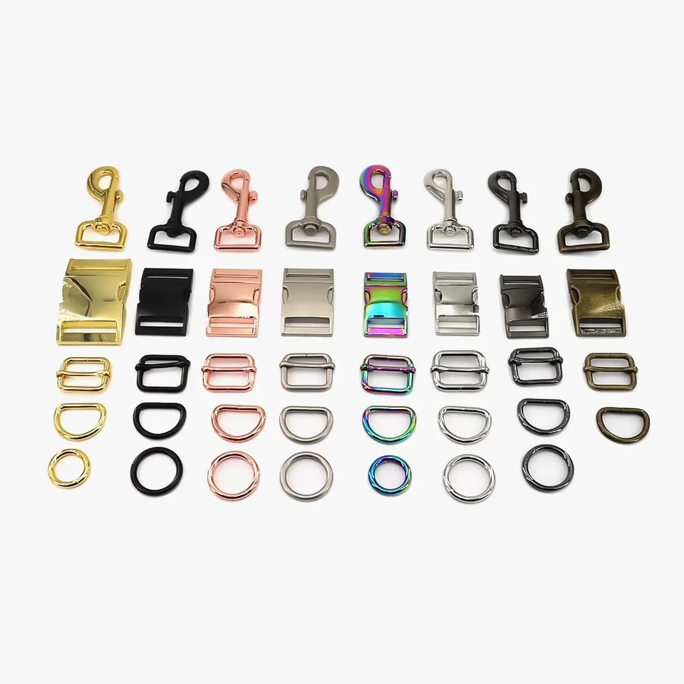 Popular Bag Hardware and Fittings, shown in the standard finish