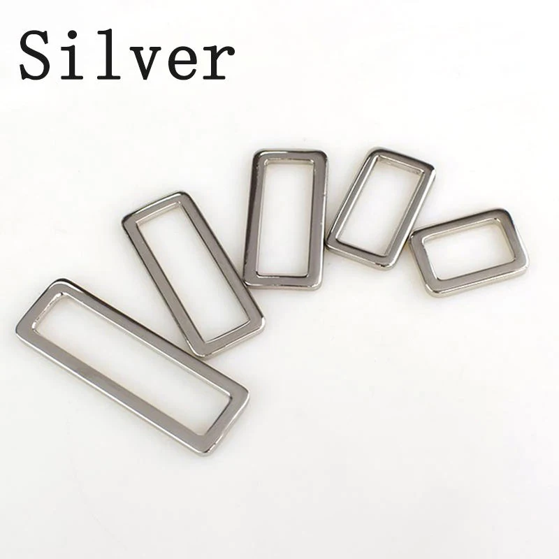 Metal Bag Strap Rectangle Ring, finish range