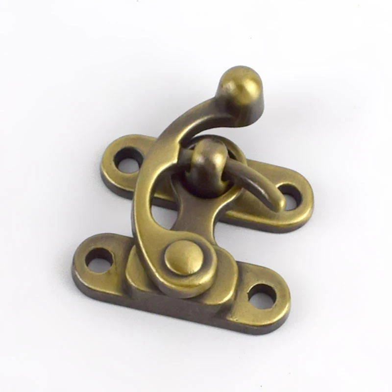 Metal Lock for Gift Boxes in Three Sizes, in use on a strap