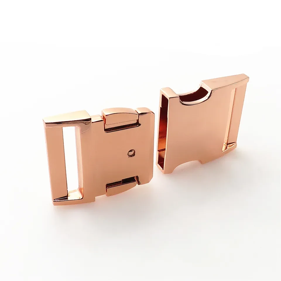 Metal Side Release Buckle, close up of the gate