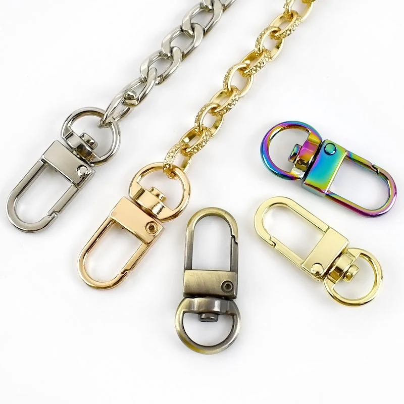 Mini Snap Hook for Purses and Wallets 9 mm, shown in the standard finish