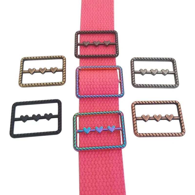 OEM 1-1/2 Inch Webbing Strap Slider, shown in the standard finish