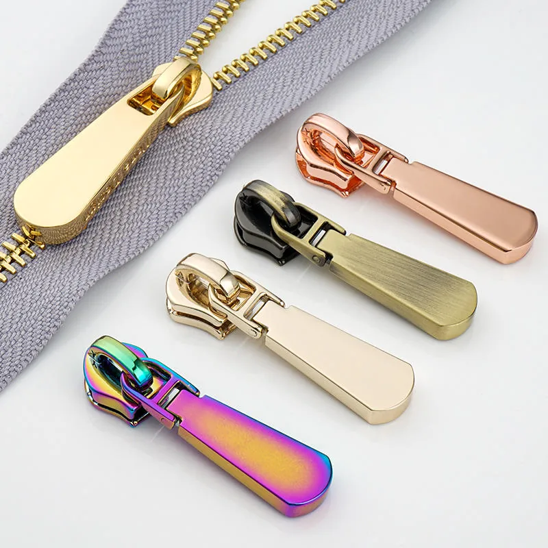 Purse Metal Zipper Puller, shown in the standard finish