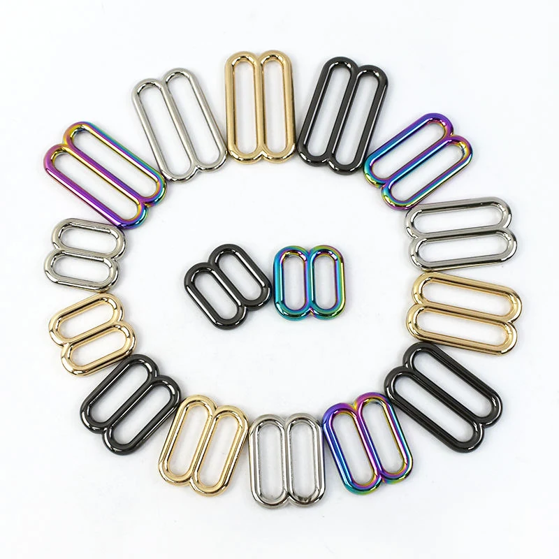 Round Double Ring Slider for Straps and Lingerie Hardware, alternative view