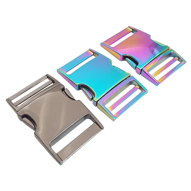 Factory Metal Side Release Buckle for Pet Products, size comparison