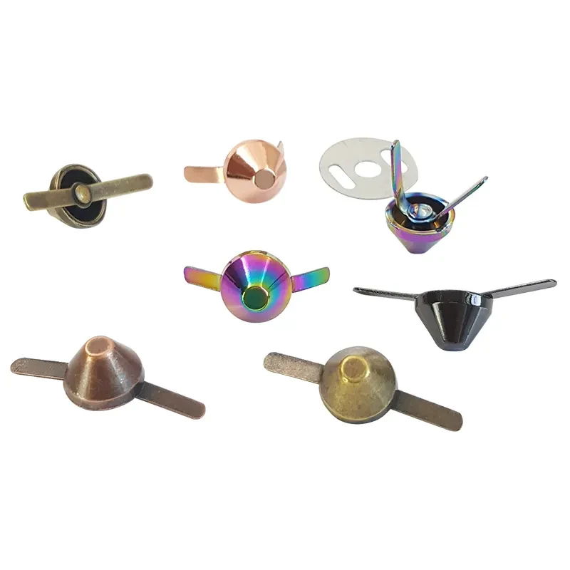 Wholesale Zinc Alloy Bag Purse Feet, shown in the standard finish