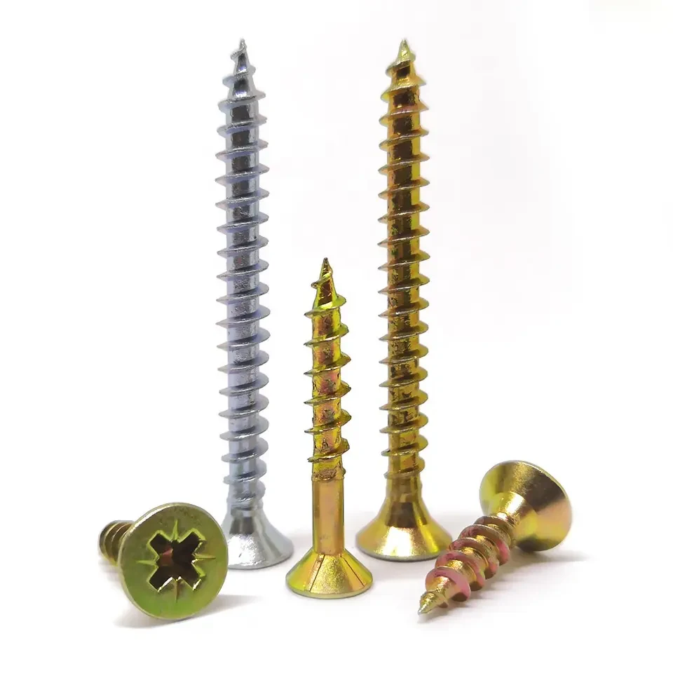 Zinc Plated Countersunk Furniture Screw for Wood, colour options