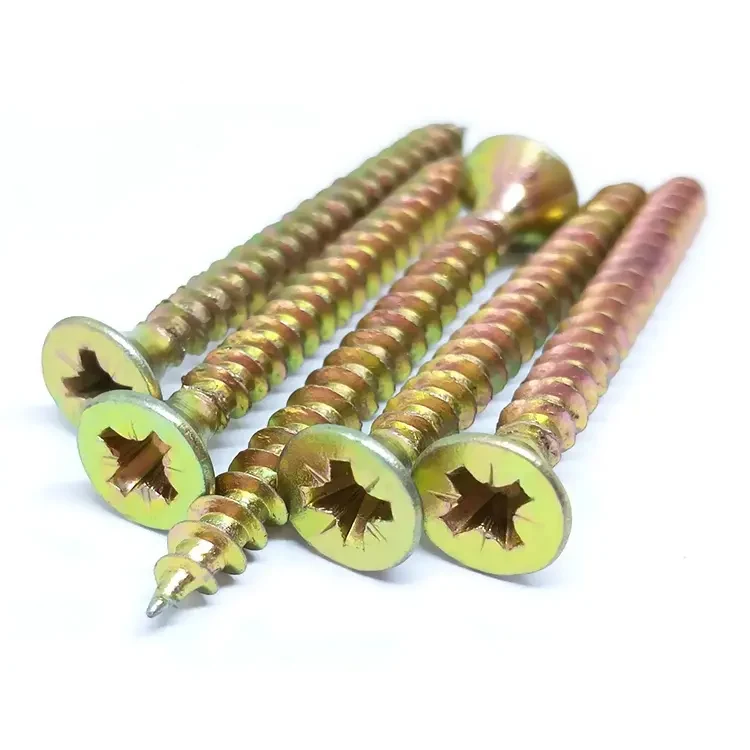 Zinc Plated Countersunk Furniture Screw for Wood, packed condition