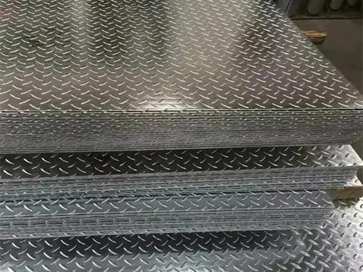 Galvanized Iron Chequered Plate Diamond Plate - chequered steel plate detail view 2