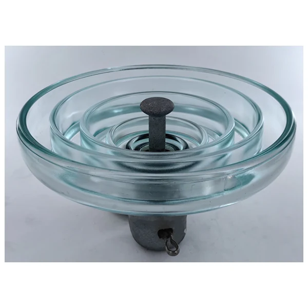 Toughened glass fog profile suspension insulator with deep under-ribs