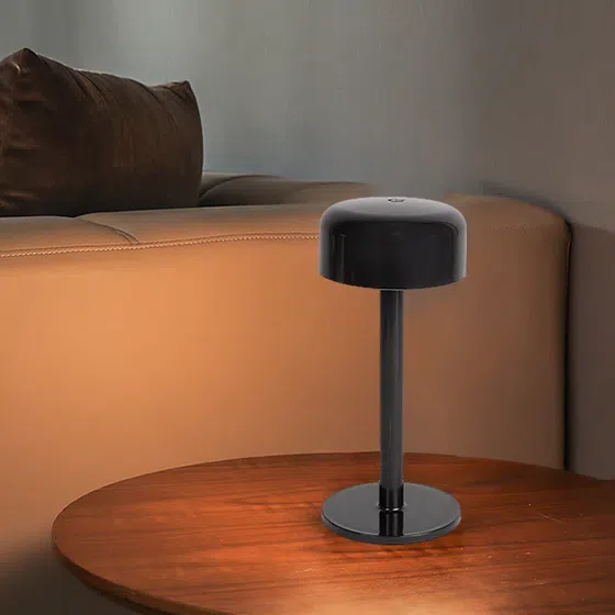 3W Red Black White Table Lamp in PC and ABS, detail view