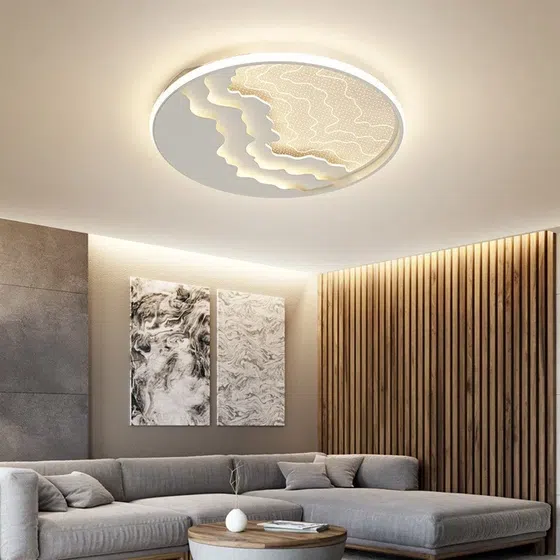 55W D50CM Starry LED Ceiling Lamp in Iron and Resin and Acrylic, scale view