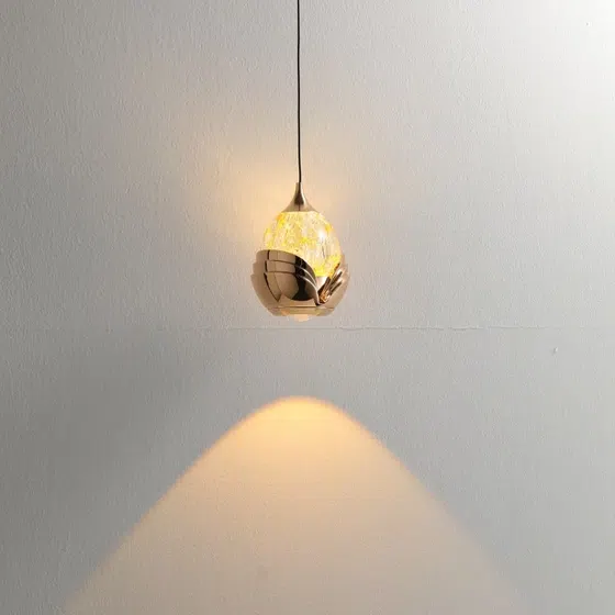 7W Aluminum Acrylic LED Pendant Light in Aluminum and Acrylic, product photograph