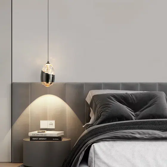 H17CM Aluminum Acrylic Pendant Light in Aluminum and Acrylic, scale view