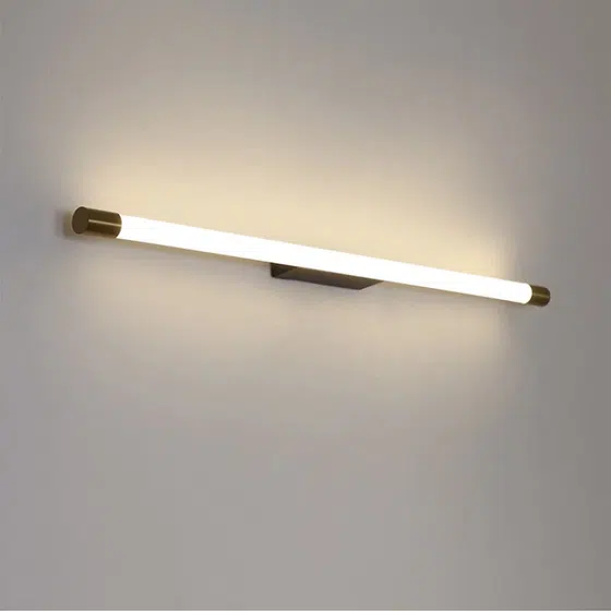 Aluminum LED Linear Wall Light in Aluminum and Acrylic, installed view
