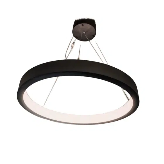 Black White Aluminum PC LED Pendant Light in Aluminum and PC, product photograph