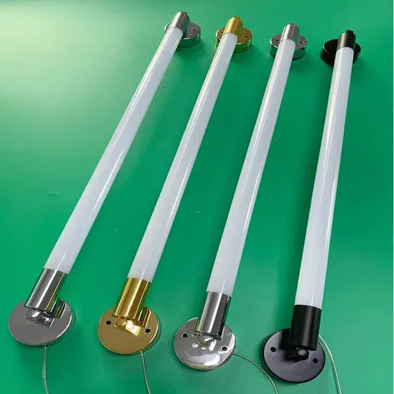 Black Copper LED Linear Wall Light in Iron and Aluminum and Acrylic, scale view