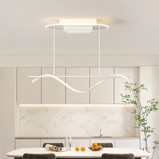 W68CM Bladeless Silent Ceiling Fan Lamp in Metal and PC and Acrylic, scale view
