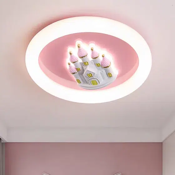 Castle Princess Dimmable LED Ceiling Light in Iron and Resin and Plastic, product photograph