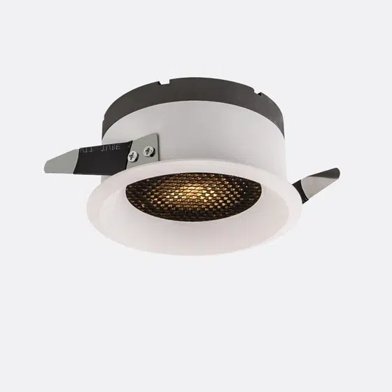 COB Recessed Honeycomb Aluminum LED Spotlight in Aluminum and Plastic, product photograph