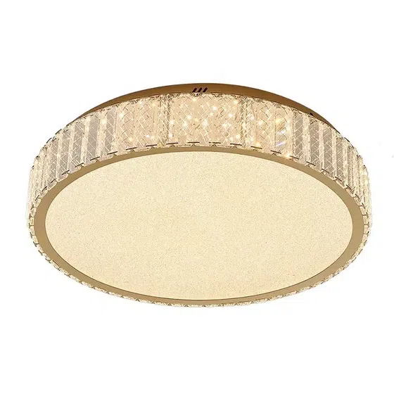 K9 Crystal Stainless Steel Ceiling Light in Stainless Steel and Crystal and Acrylic, product photograph