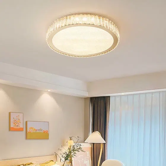 K9 Crystal Stainless Steel Ceiling Light in Stainless Steel and Crystal and Acrylic, scale view