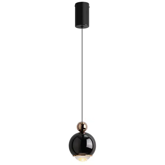 D10CM Iron Acrylic Pendant Lamp in Iron and Acrylic, product photograph