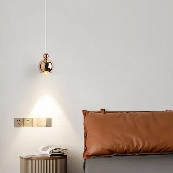 D10CM Iron Acrylic Pendant Lamp in Iron and Acrylic, scale view