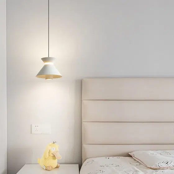 D15CM Colourful Acrylic Small Pendant Light in Iron and Acrylic, scale view