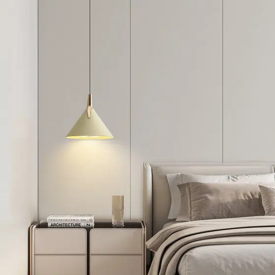 D18cm Aluminum LED Pendant Lamp in Aluminum and Acrylic, scale view