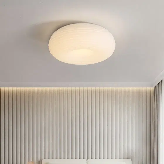 D20/35/50cm Iron PE Pendant Lamp in Iron and PE, installed view