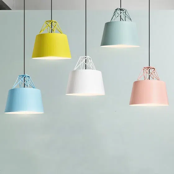D30cm Aluminum Metal Pendant Light in Aluminum Cover and Iron Bracket, product photograph