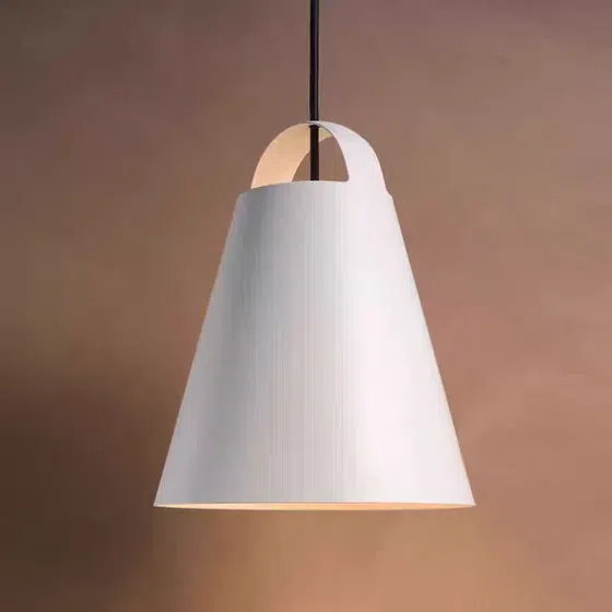 D30cm Cone Black White Pendant Lamp in Aluminum, installed view