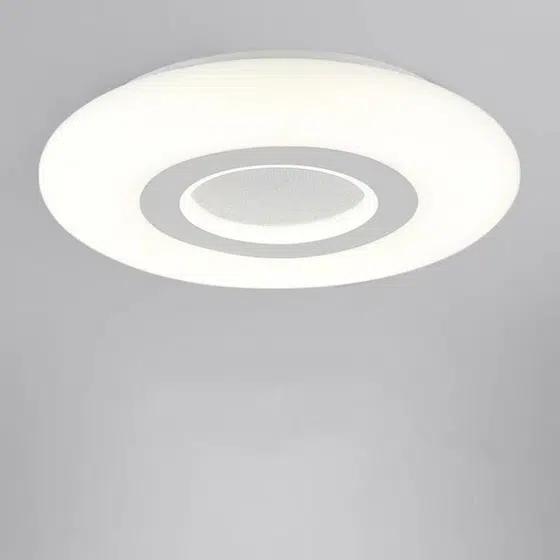 D46/60cm Black White PE Pendant Lamp in Iron and PE, scale view