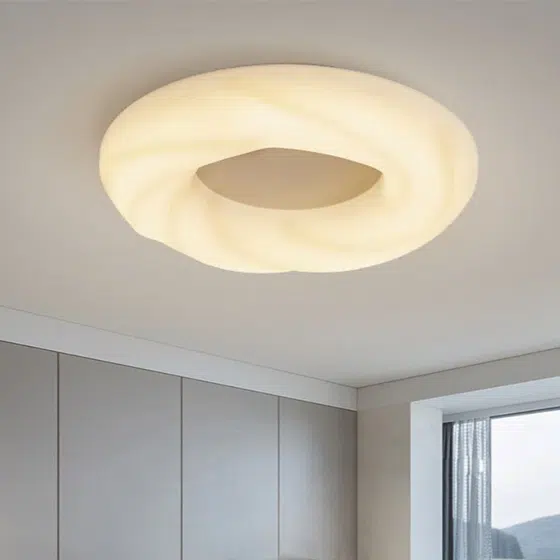 D50cm PE Iron Round Pendant Lamp in Iron and PE, product photograph