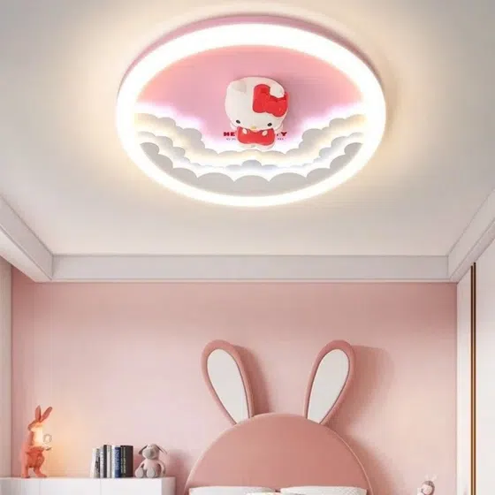 D50CM Sanrio Cute LED Ceiling Light in Iron and Resin and Plastic, scale view