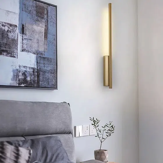 Dimming Iron PC LED Wall Light in Iron and PC, detail view